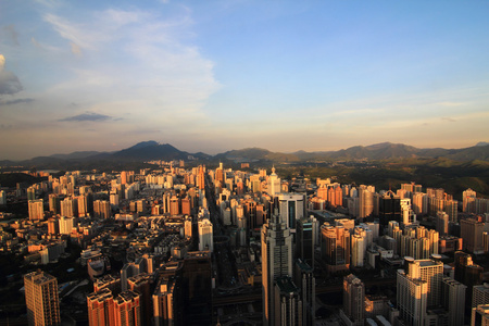 深圳市的夜景