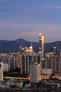 深圳市的夜景