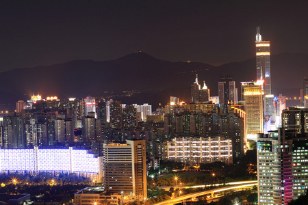 深圳市的夜景