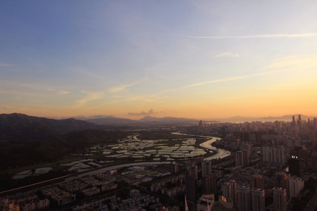 深圳市的夜景