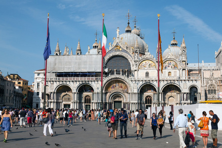 大教堂 san marco 在威尼斯，意大利