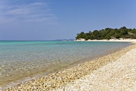 希腊白垩纪基海滩卡拉格里亚地区