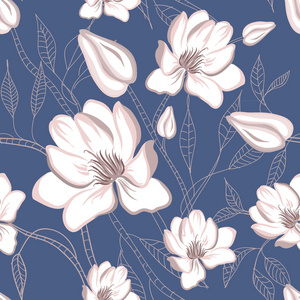 白玉兰图案图片