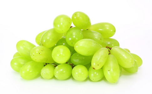 新鲜的绿色葡萄