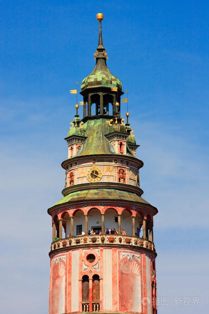 捷克共和国捷克克鲁姆洛夫城堡,城堡塔