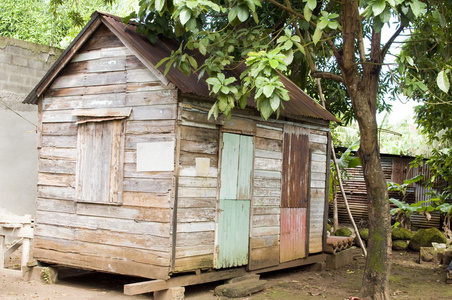 原始 90 岁加勒比风格的房子玉米岛尼加拉瓜