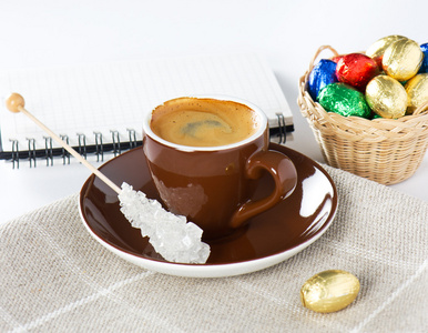 黑咖啡与巧克力复活节彩蛋