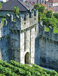 贝林佐纳城堡 montelbello，瑞士贝林佐纳，教科文组织世界遗产的一部分