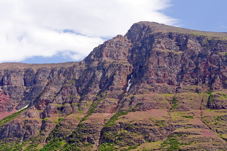 在西部山区的崎岖岭