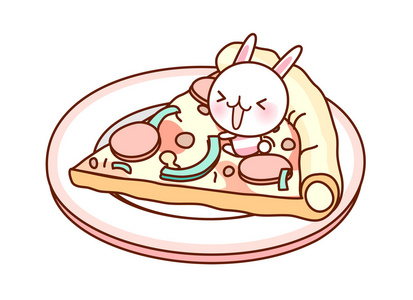 披萨和兔
