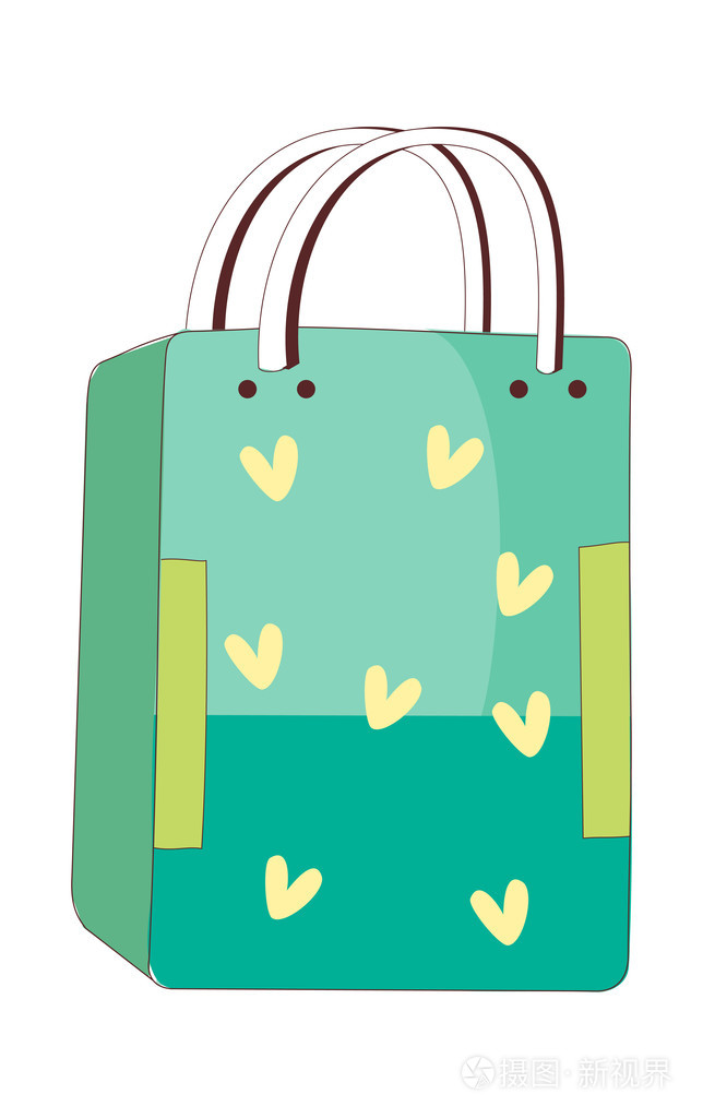 环保购物袋插画-正版商用图片1abcsl-摄图新视界