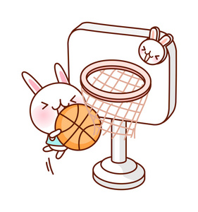 打篮球的小兔子