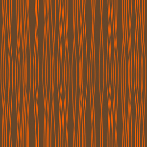与橙色的波浪的无缝纹理。矢量插画