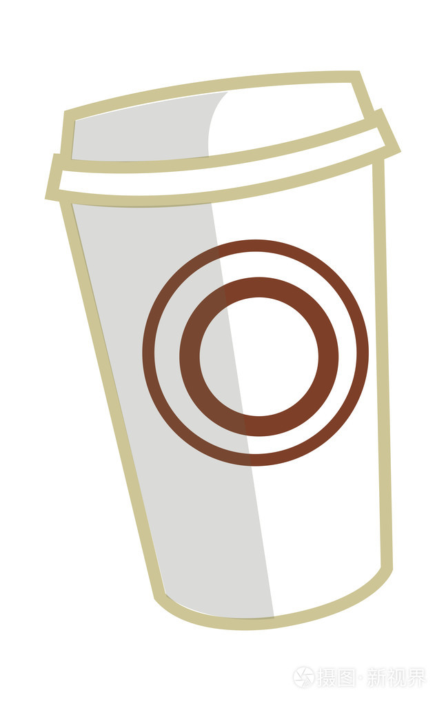 咖啡杯子插画-正版商用图片1abkd9-摄图新视界