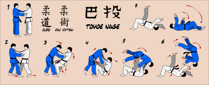 柔道投掷图片
