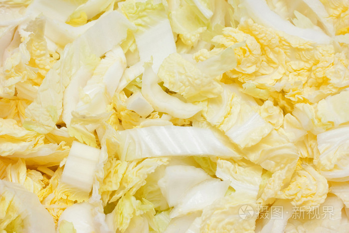 切碎的白菜