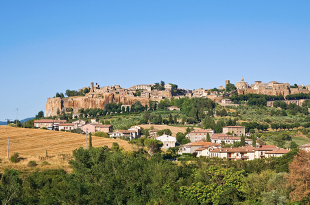 奥维多的全景视图。翁布里亚。意大利