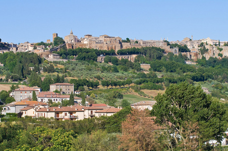 奥维多的全景视图。翁布里亚。意大利