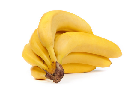 一堆香蕉孤立