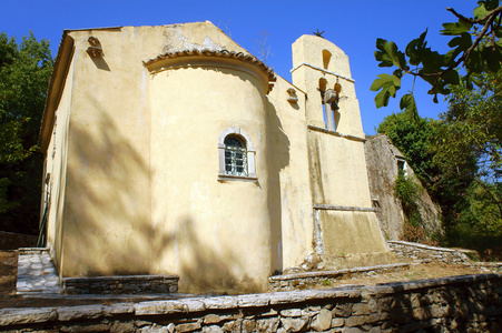 教会与塔在科孚岛