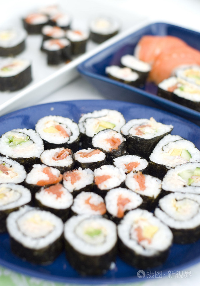 三文鱼寿司照片-正版商用图片1acmh0-摄图新视界