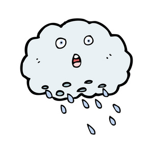 卡通雨云