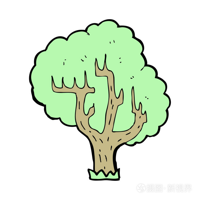 卡通树