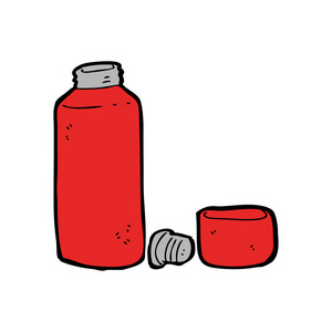 野营保温杯卡通图片