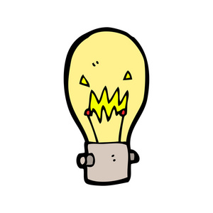 栅格灯泡灯泡卡通照片