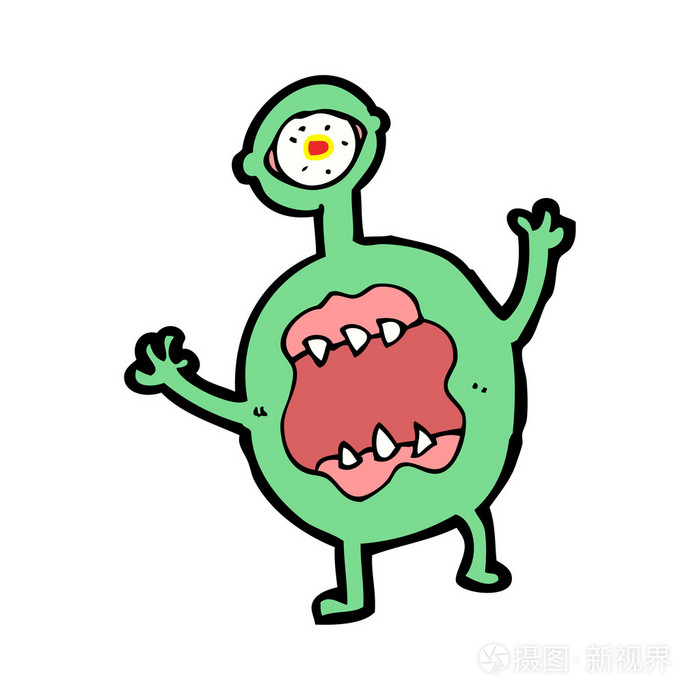 可怕的妖怪卡通