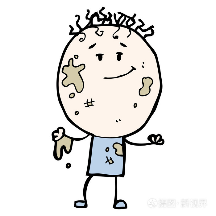 卡通脏男孩爱