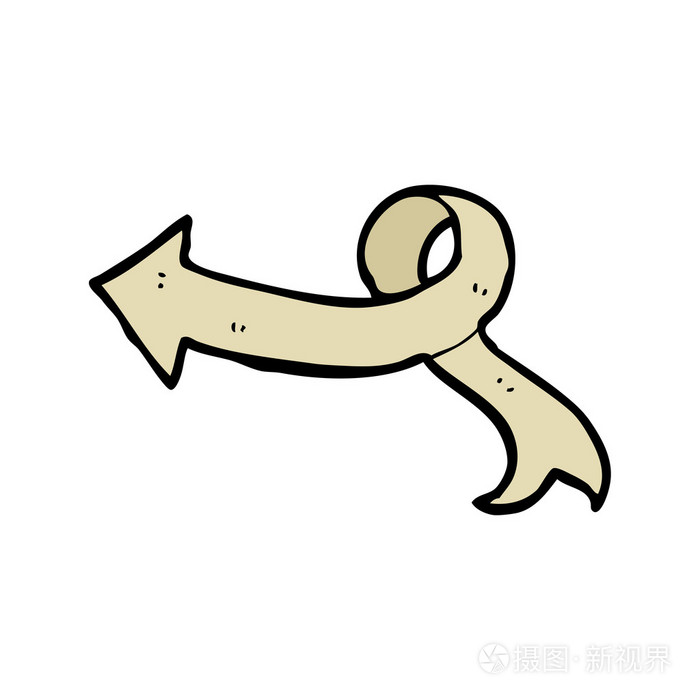 功能区箭头卡通