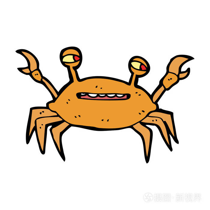 快乐螃蟹卡通