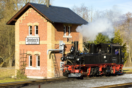 Steam locomotive, Steinbach  Jhstadt, Germany