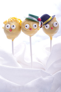 甜黄色 cakepops