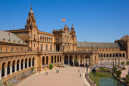 View of Plaza de Espaa, Sevilla, Spain