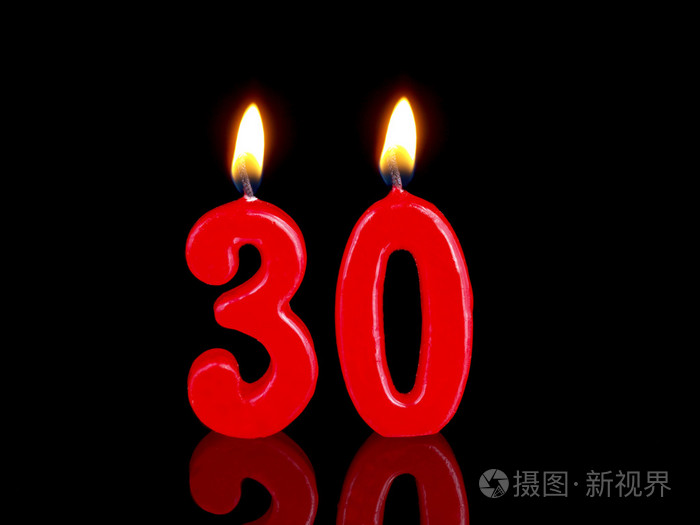显示nr的生日蜡烛30
