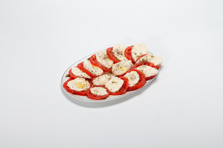 西红柿和 mozarella 奶酪