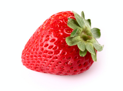 新鲜草莓的特写