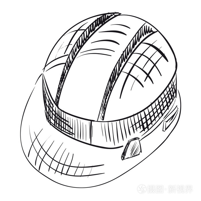 白上安全的安全帽