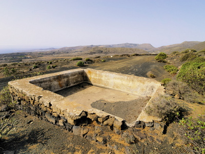 火山 de la 电晕 兰萨罗特岛，加那利群岛西班牙