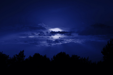 夜晚安静图片