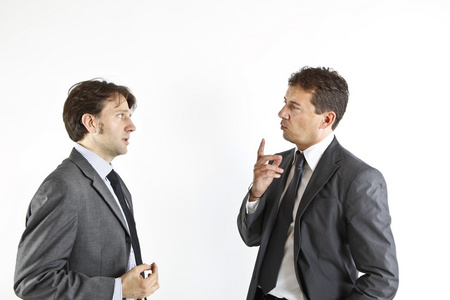 争论的商人图片