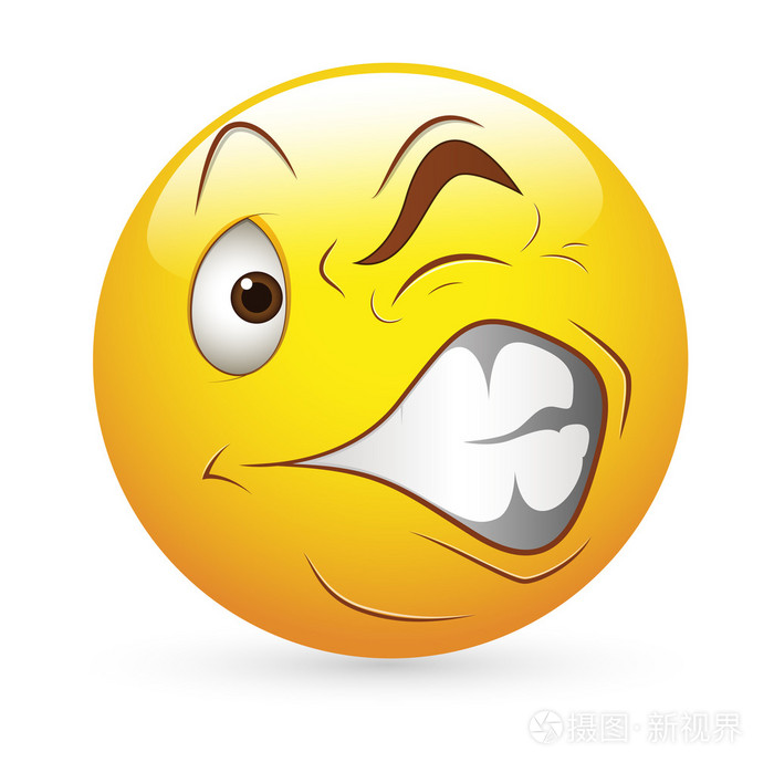 笑脸图释面对矢量-奇怪的表情