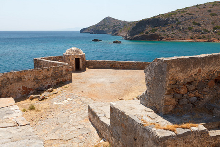 克里特岛 spinalonga 堡垒希腊