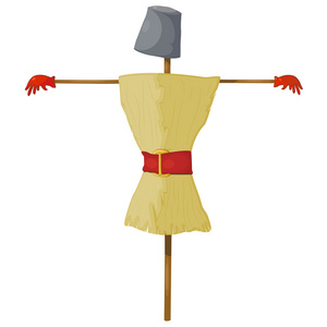 稻草人剪影图片