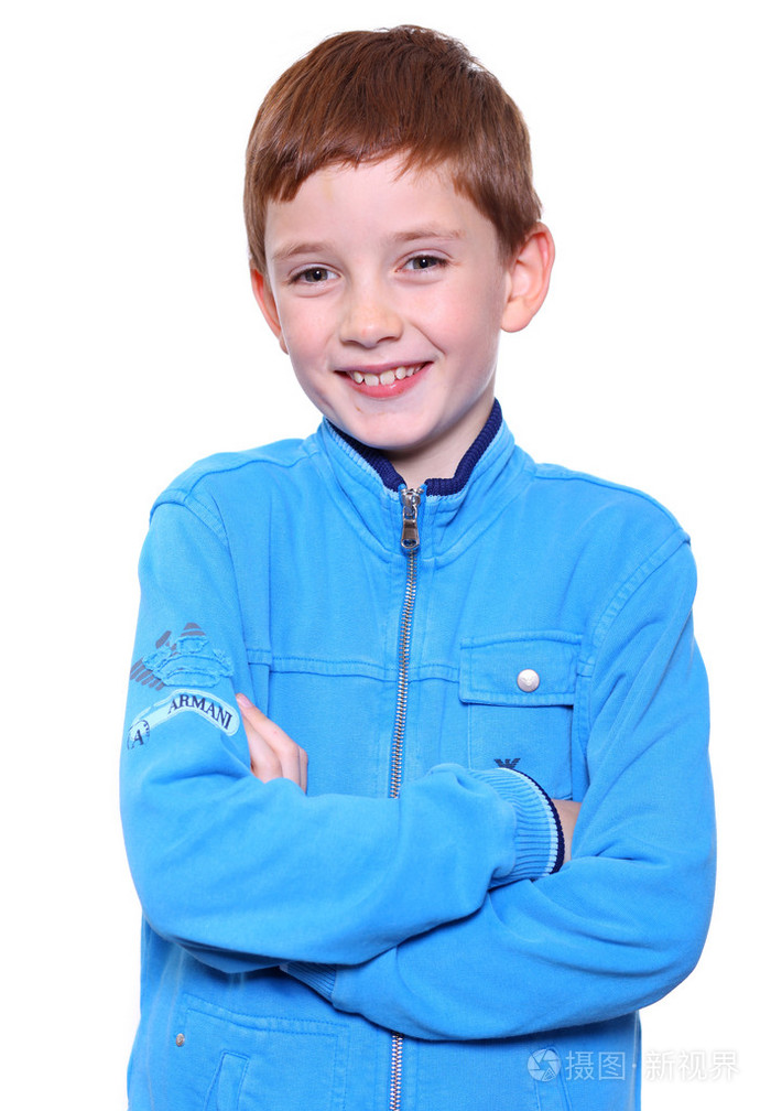 特写漂亮的小男孩