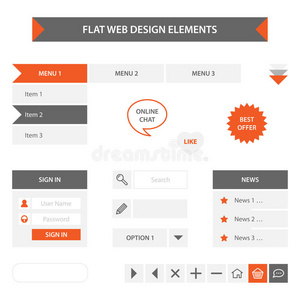 平面网页设计元素
