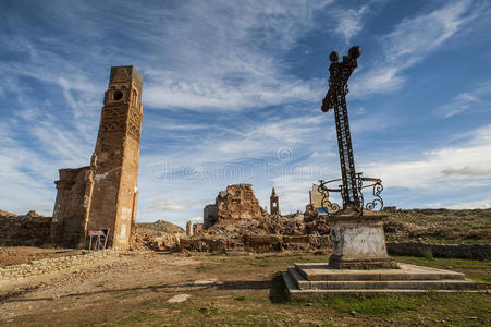 西班牙萨拉戈萨的belchite viejo