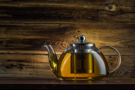 绿茶玻璃茶壶